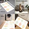 Kitchen Rugs Set of 2, Non-Slip Cream Kitchen Runner Mats, Washable, 60 x 90 cm + 60 x 180 cm view 2