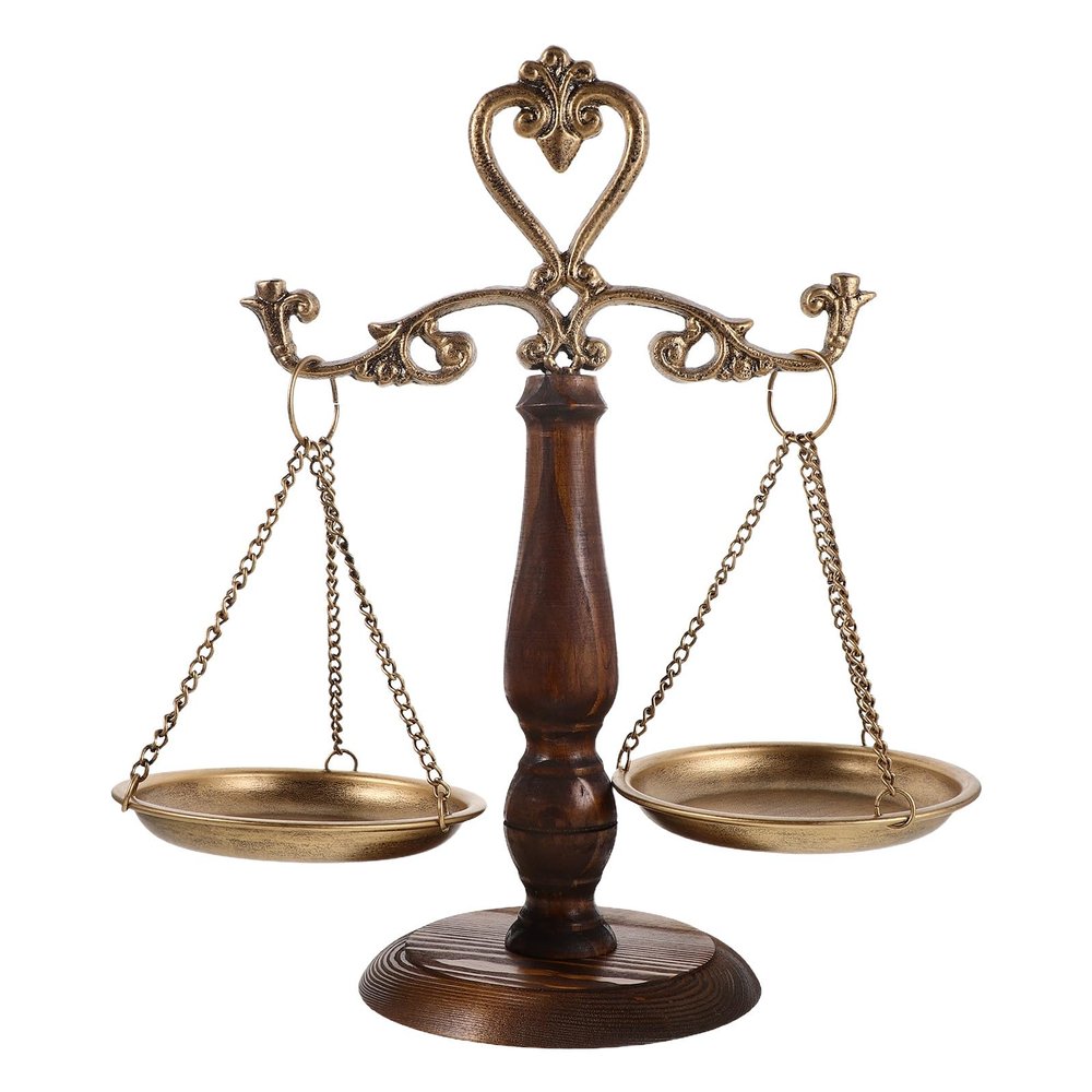 Gatuida Vintage Scales Sculpture with Storage