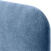 DHOME Upholstered Rounded Aqualine Fabric Headboard, Wall-Mounted Sound-Dampening, Blue, 90 cm view 3