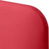 DHOME Smooth Rounded Upholstered Faux Leather Headboard with Legs for Acoustic Wall, Sound-Absorbing Bed Headboard, Bedroom (Red, 140 cm) view 3