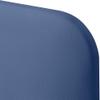 DHOME Smooth Rounded Faux Leather Headboard with Legs, Blue, 135 cm view 3