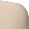 DHOME Upholstered Rounded Faux Leather Headboard with Legs, Beige, 160 cm view 3