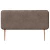 DHOME Upholstered Rounded Headboard, Aqualine Fabric, Brown, 135 cm view 2