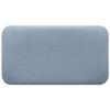 DHOME Upholstered Smooth Rounded Natural Linen Wall-Mounted Acoustic Headboard, Blue, 95 cm view 2
