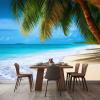 Ocean Beach Coconut Palms Photo Wallpaper 350 x 256 cm view 2