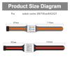 Aqxypas Silicone Watch Band, 38/40/41/42/44/45/49 mm, Magnetic Band for Series 9/8/7/6/5/Ultra/SE 2, Gray White, S view 2