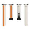 Aqxypas Silicone Watch Band, 38/40/41/42/44/45/49 mm, Magnetic Band for Series 9/8/7/6/5/Ultra/SE 2, Gray White, S view 3