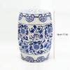XDRGOOIUY Blue-and-White Ceramic Drum Garden Stool view 2