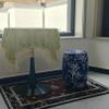 XDRGOOIUY Blue-and-White Ceramic Drum Garden Stool view 3