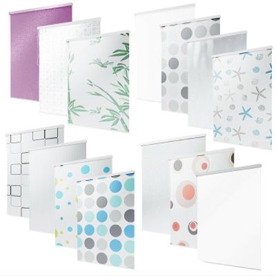 probath Half-Cassette Shower Blind, 3D Quadro, 90 x 240 cm