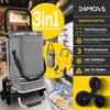 24MOVE Alegre Folding Shopping Trolley with 55 L Cooler Compartment, 3-in-1 Trolley, Hand Truck and Bag, Holds up to 40 kg, Gray view 2