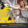 24MOVE Alegre Folding Shopping Trolley with 55 L Cooler Compartment, 3-in-1 Trolley, Hand Truck and Bag, Holds up to 40 kg, Gray view 3