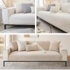 Soft Chenille Sofa Throw, Non-Slip, Brown, 90 x 160 cm view 3