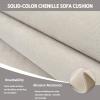 Soft Chenille Sofa Throw, Non-Slip, Brown, 90 x 160 cm view 4