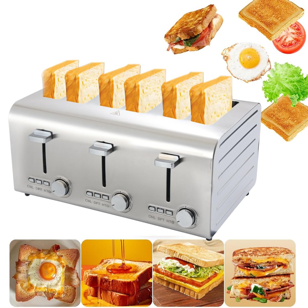 Commercial Pop-Up Toaster with Extra-Wide Slots and High-Lift Function