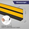 HOLZBRINK Self-Adhesive Flexible PVC Baseboard 50 x 20 mm, 75 m (3 x 25 m), Black view 4
