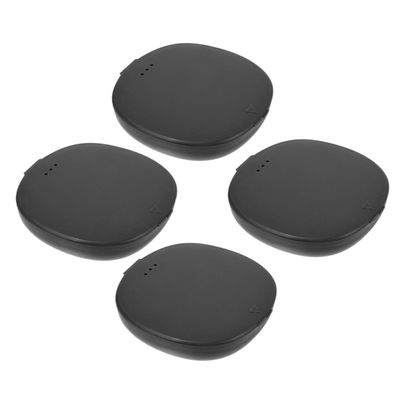 Beavorty 4-Pack Compact Black Plastic Disc Cases