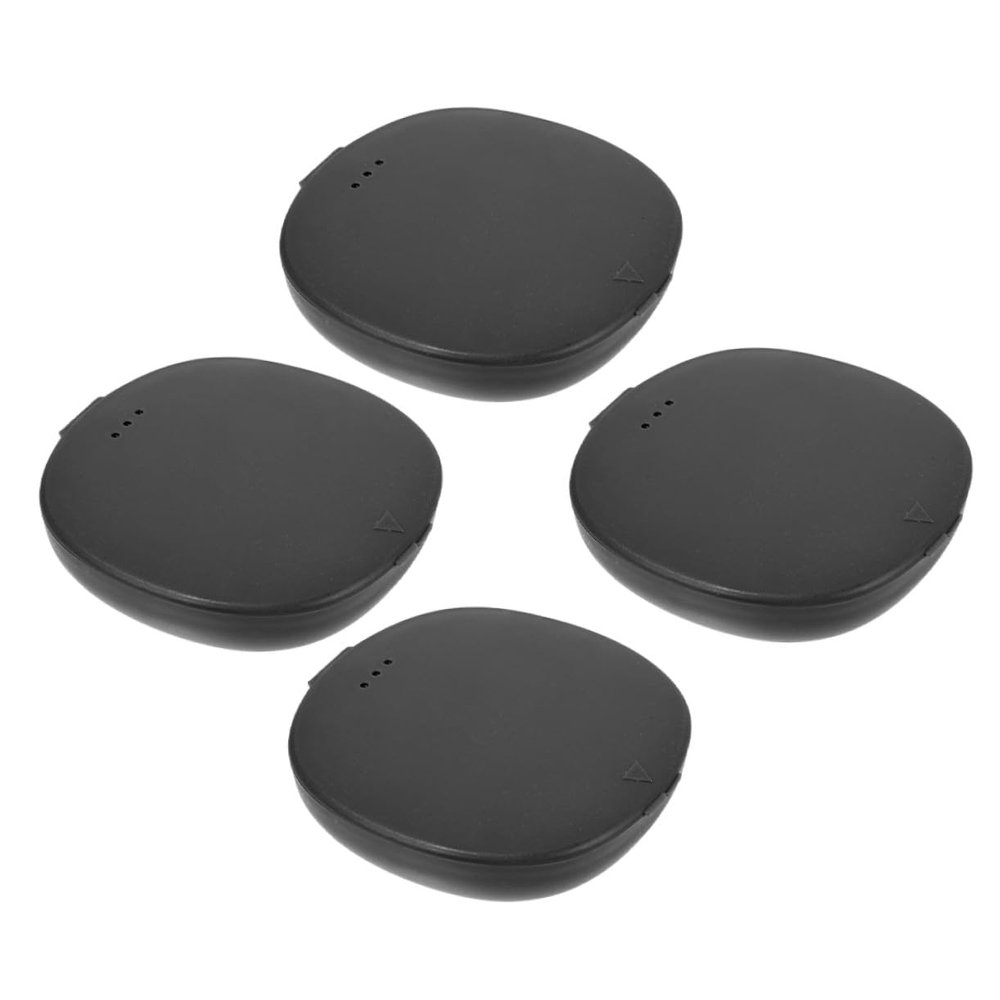 Beavorty 4-Pack Compact Black Plastic Disc Cases