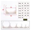 WUSHADEHANS U-Shaped PVC Pipe Clamps, 10-Pack, White and Blue, Multiple Sizes (White, 40 mm) view 2