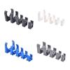 WUSHADEHANS U-Shaped PVC Pipe Clamps, 10-Pack, White and Blue, Multiple Sizes (White, 40 mm) view 3