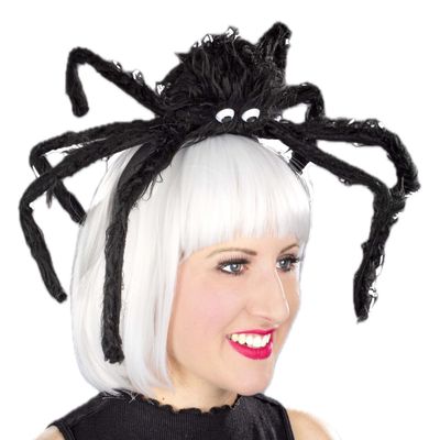 Festartikel-Muller Halloween Spider Headband with Black Tentacles