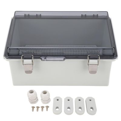 IP67 Waterproof ABS Electrical Junction Box with Transparent Cover, 290 x 190 x 140 mm