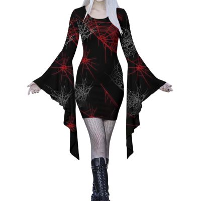 Women's Halloween Bat Costume, Purple