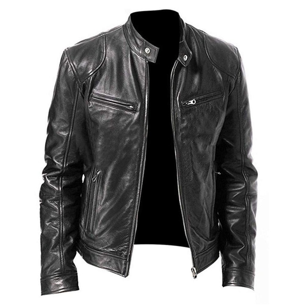Men's Bomber Leather Jacket – 1950s, Military, Grease, Windproof, Motorcycle & Pilot Styles