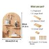 Wood Wall Organizer Set, Versatile Mounting System for Home, Office, and Garage view 2