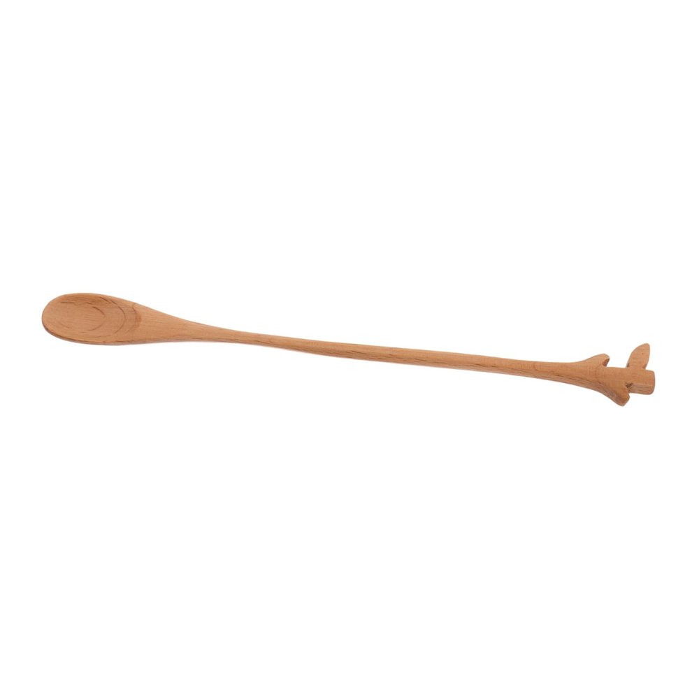 Wooden Stirring Spoon with Long Handle for Coffee, Tea, and Desserts