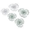 Fockety Metal Wall Art, Set of 5 Double-Layer 3D Iron Flowers view 2