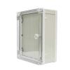 Waterproof PVC Outdoor Junction Box, Double-Door Design with Hinged Cover and Weather-Resistant Mounting Plate, 20 x 30 x 22 cm view 1