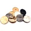 5 Unique-Shaped Matte Black Sewing Buttons for Coats and Shirts view 2