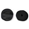 5 Unique-Shaped Matte Black Sewing Buttons for Coats and Shirts view 3