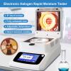 lilishangmao Halogen Moisture Analyzer B-1202, 0.01% Readability, LCD Display, RS-232, 3 Drying Modes view 2