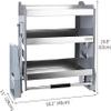 3-Tier Pull-Down Cabinet Organizer, Heavy-Duty Drop-Down Shelf, 18.1 x 11 x 24.8 in view 2