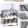 3-Tier Pull-Down Cabinet Organizer, Heavy-Duty Drop-Down Shelf, 18.1 x 11 x 24.8 in view 3