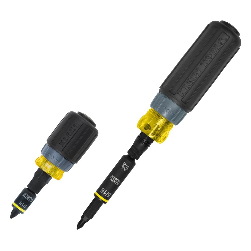 Klein Tools 80191 KNECT (S) Impact-Rated Multi-Bit Screwdriver Set, 11-in-1 and 7-in-1 Ratcheting Drivers