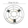 Sturdy Round Cast-Iron Plant Stand, 25.4 cm, on 3 Wheels view 2