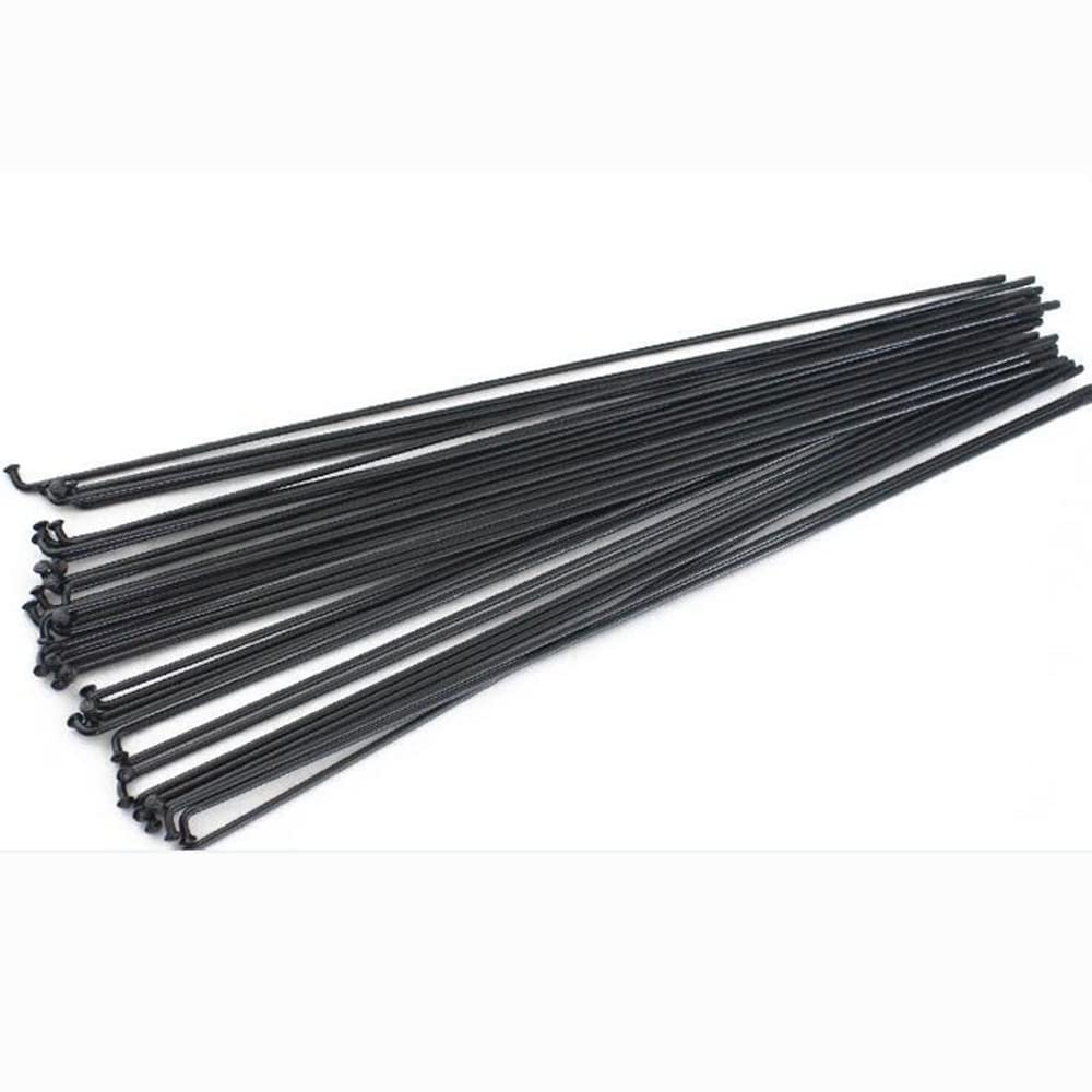 40-Pack 14G J-Bend Steel MTB/Road Bike Spokes with Nipples and Reflectors, 76–305 mm (99 mm)