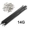 40-Pack 14G J-Bend Steel MTB/Road Bike Spokes with Nipples and Reflectors, 76–305 mm (99 mm) view 2