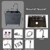 Freestanding Stainless Steel Utility Sink Cabinet for Indoor and Outdoor Use view 2