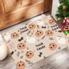 Halloween Indoor Doormat, Machine Washable, Beige Pumpkins & Ghosts view 2