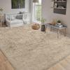 CHENMIAO Beige Shaggy Area Rug, 80 x 280 cm view 1