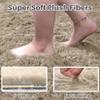 CHENMIAO Beige Shaggy Area Rug, 80 x 280 cm view 2