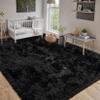 CHENMIAO Shaggy Area Rug 60 x 250 cm, Soft Long-Pile Rug with Non-Slip Backing, Black view 1