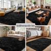 CHENMIAO Shaggy Area Rug 60 x 250 cm, Soft Long-Pile Rug with Non-Slip Backing, Black view 3