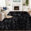 CHENMIAO Shaggy Area Rug 60 x 250 cm, Soft Long-Pile Rug with Non-Slip Backing, Black view 4