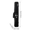 rockible 3x3 Pool Cue Case for 3 Butts and 3 Shafts, PU Storage Bag, Black view 3