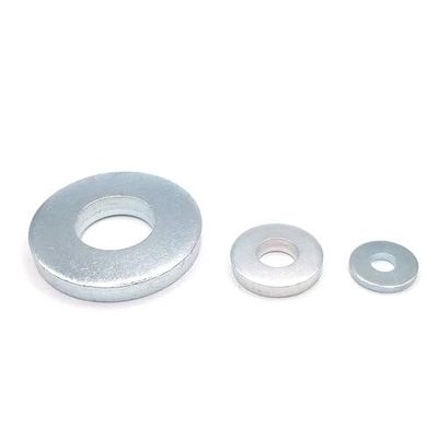 Large Washers - DIN 7349 - Galvanized Steel Flat Washers (M8, 100 pcs)